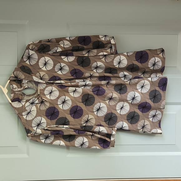 Worthington Tops - Worthington, Women's M Stretch,  Twist at the Neck, 3/4 Length Sleeves w Band